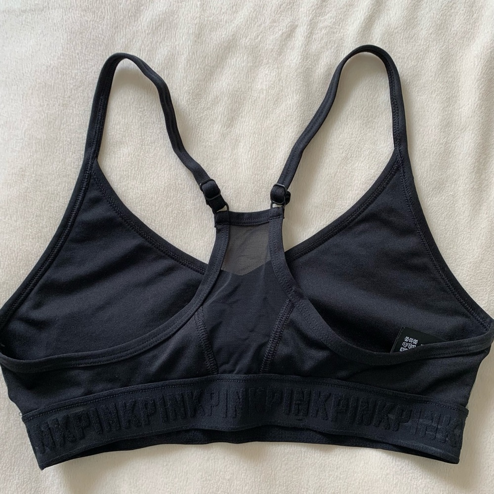 Black mesh back VS PINK sports bra